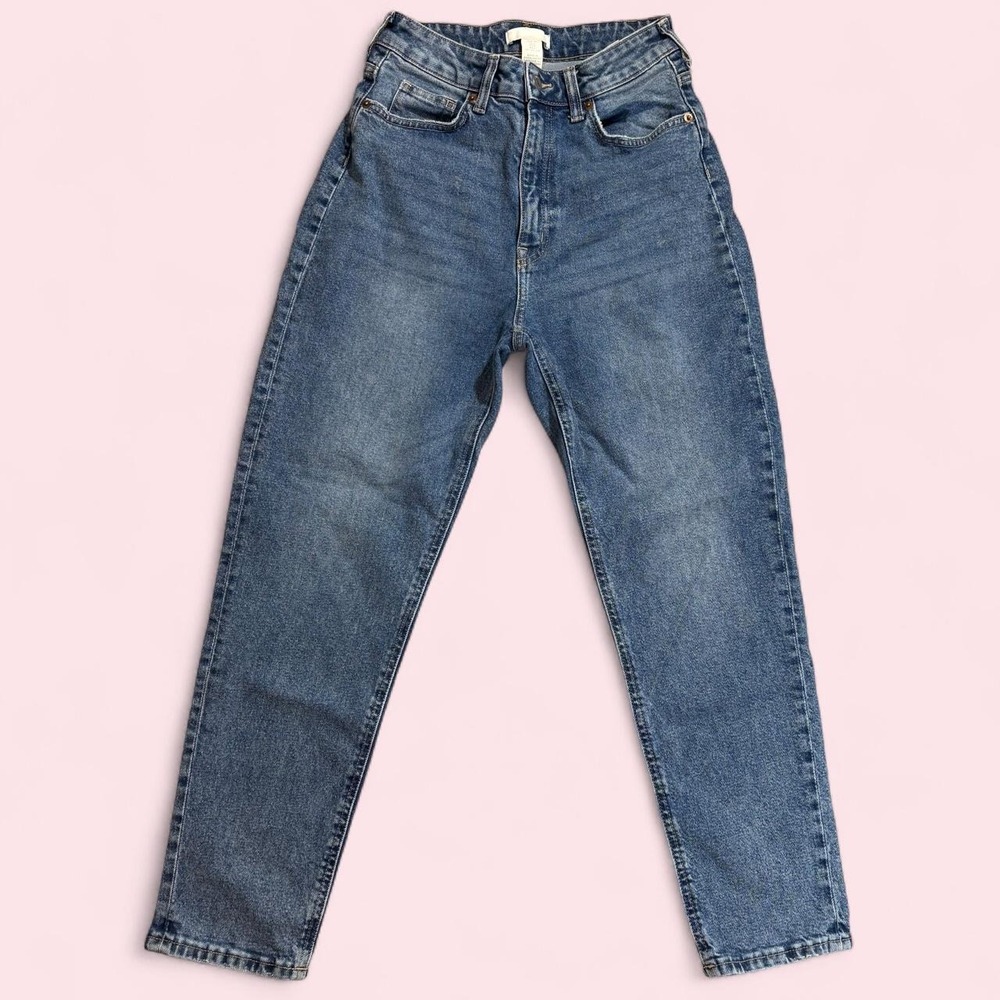 H&M Womens High Waisted Blue Jeans Size 6